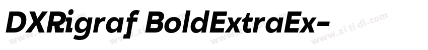 DXRigraf BoldExtraEx字体转换